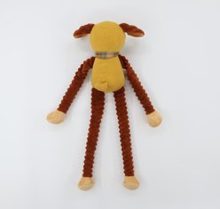 Patchwork Pet Muttley Dylan Dog Squeaky Plush Dog Toy, Brown, 24-in slide 2 of 3