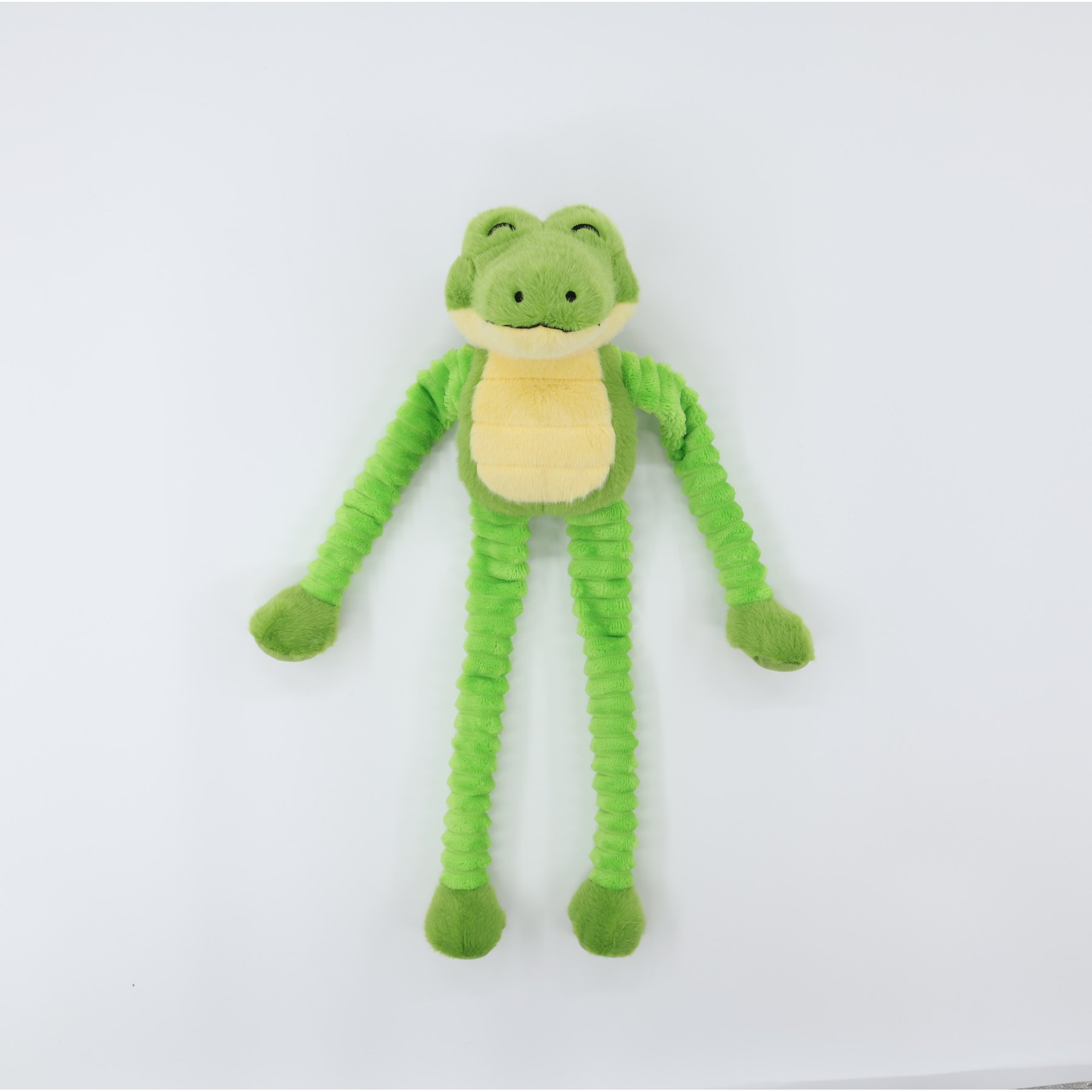 Patchwork Pet Muttley Alan Alligator Squeaky Plush Dog Toy, Green, 24-in