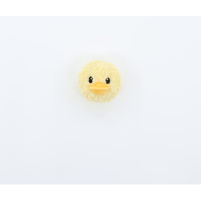 Patchwork Pet Patchwork Pet Duck 2-in-1 Tough Squeaky Pricklet Ball Dog Toy, Yellow, 4-in