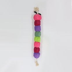 Patchwork Pet Bold Rope Caterpillar Squeaky Tug Dog Toy, Multicolor, 44-in slide 2 of 3