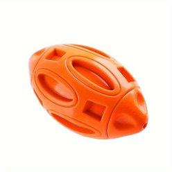 Kseroo Beef Flavor Bounce & Chew Rubber Ball Squeaky Tough Chew Dog Toy, Orange slide 2 of 6