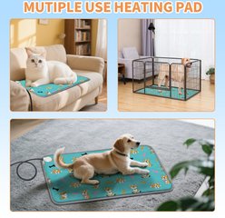 Golopet Dog Heating Pad with Temperature Adjustment Switch & Pet Chew-Resistant Tube, Blue, Large: 34 x 21-in slide 2 of 8