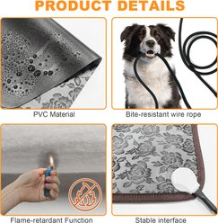 Golopet Power-on Instant-Heat Dog & Cat Heating Pad with Power Line Protection Tube, X-Large: 34 x 21-in slide 2 of 8
