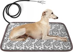 Golopet Power-on Instant-Heat Dog & Cat Heating Pad with Power Line Protection Tube, X-Large: 34 x 21-in