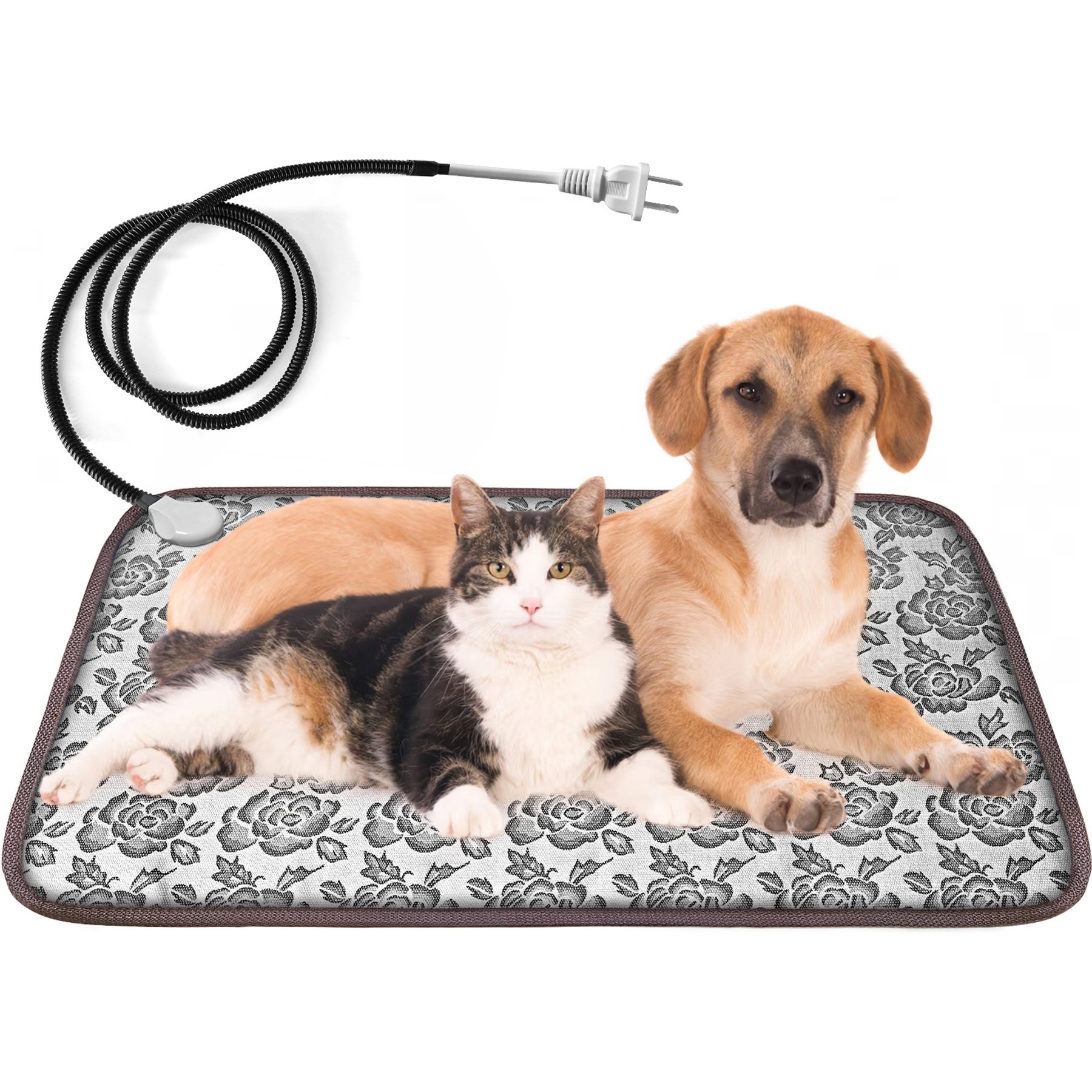 Golopet Power-on Instant-Heat Dog & Cat Heating Pad with Power Line Protection Tube, Large: 28 x 18-in