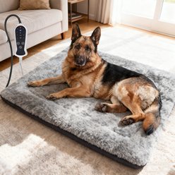 Golopet Plush Orthopedic Furniture Style Sofa Dog & Cat Nest Bed, Grey, Medium: 20 x 20-in slide 2 of 9
