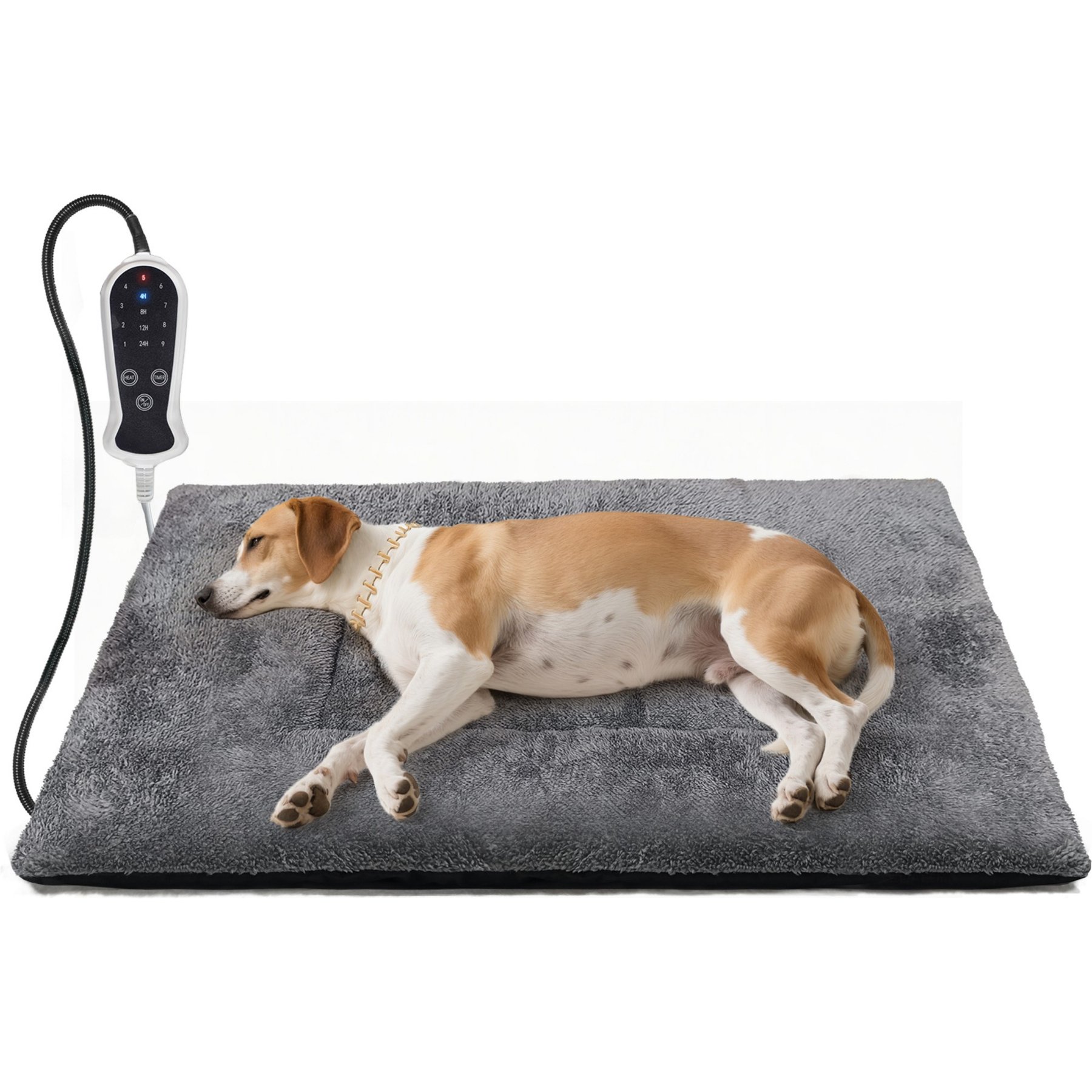 Golopet Plush Orthopedic Furniture Style Sofa Dog & Cat Nest Bed, Grey, X-Large: 40 x 27-in
