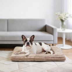 AIPERRO Pillow Dog Bed, Brown, Small: 24-in