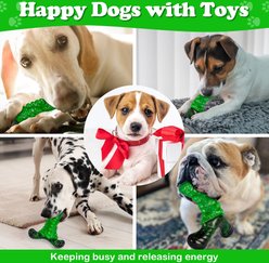 Kseroo Aggressive Chewers Bacon Flavor Nylon Tough Chew Dog Toy, Green slide 2 of 8