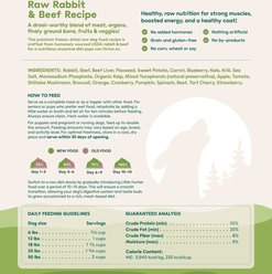 Little Hunter Raw Rabbit & Beef Recipe Grain-Free Freeze-Dried Dog Food, 15-oz bag slide 2 of 4