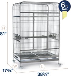 Prevue Pet Products Imperial Stainless Steel Bird Cage, Silver, XX-Large slide 2 of 9