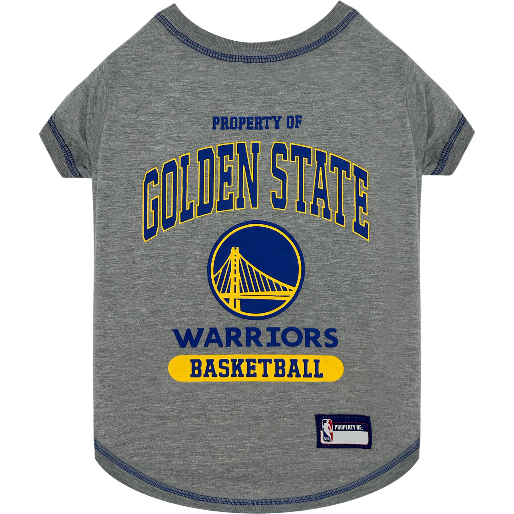 Pets First NBA Golden State Warriors Dog Tee Shirt, X-Large