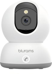 blurams 8MP 4K Ultra HD Indoor Color Night Vision Pet Tracking Camera, White