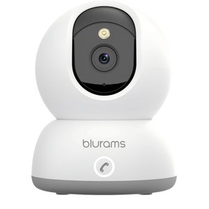 blurams 8MP 4K Ultra HD Indoor Color Night Vision Pet Tracking Camera, White