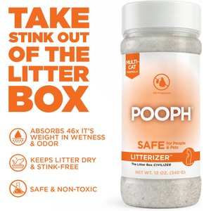 POOPH Litterizer Cat Litter Deodorizer, 12-fl oz bottle