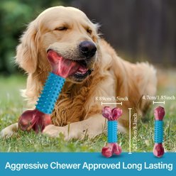 Kseroo Chicken Flavor Nylon & Rubber Tough Chew Dog Toy, Blue slide 2 of 6