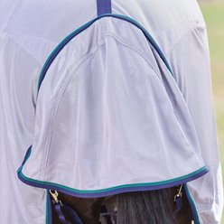 WeatherBeeta ComFiTec Zephyr Horse Fly Sheet Combo, Grey/Navy/Forest Green, 81-in slide 2 of 9