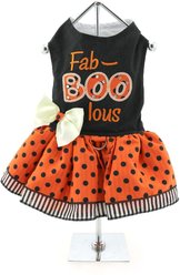 Doggie Design Fab-BOO-lous Halloween Dog Dress, Black, Large