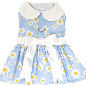 Doggie Design Blue Daisy Dog Dress, Large
