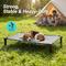 Show in main carousel: Niubya Metal Frame Elevated Cooling Dog Bed, Black Silver, 60 x 36 x 9.3-in slide 3 of 7
