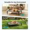 Show in main carousel: Niubya Metal Frame Elevated Cooling Dog Bed, Black Silver, 60 x 36 x 9.3-in slide 6 of 7