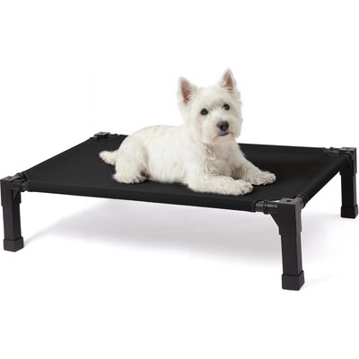 Niubya Niubya Metal Frame Elevated Cooling Dog Bed, Black, 35 x 25 x 7.4-in