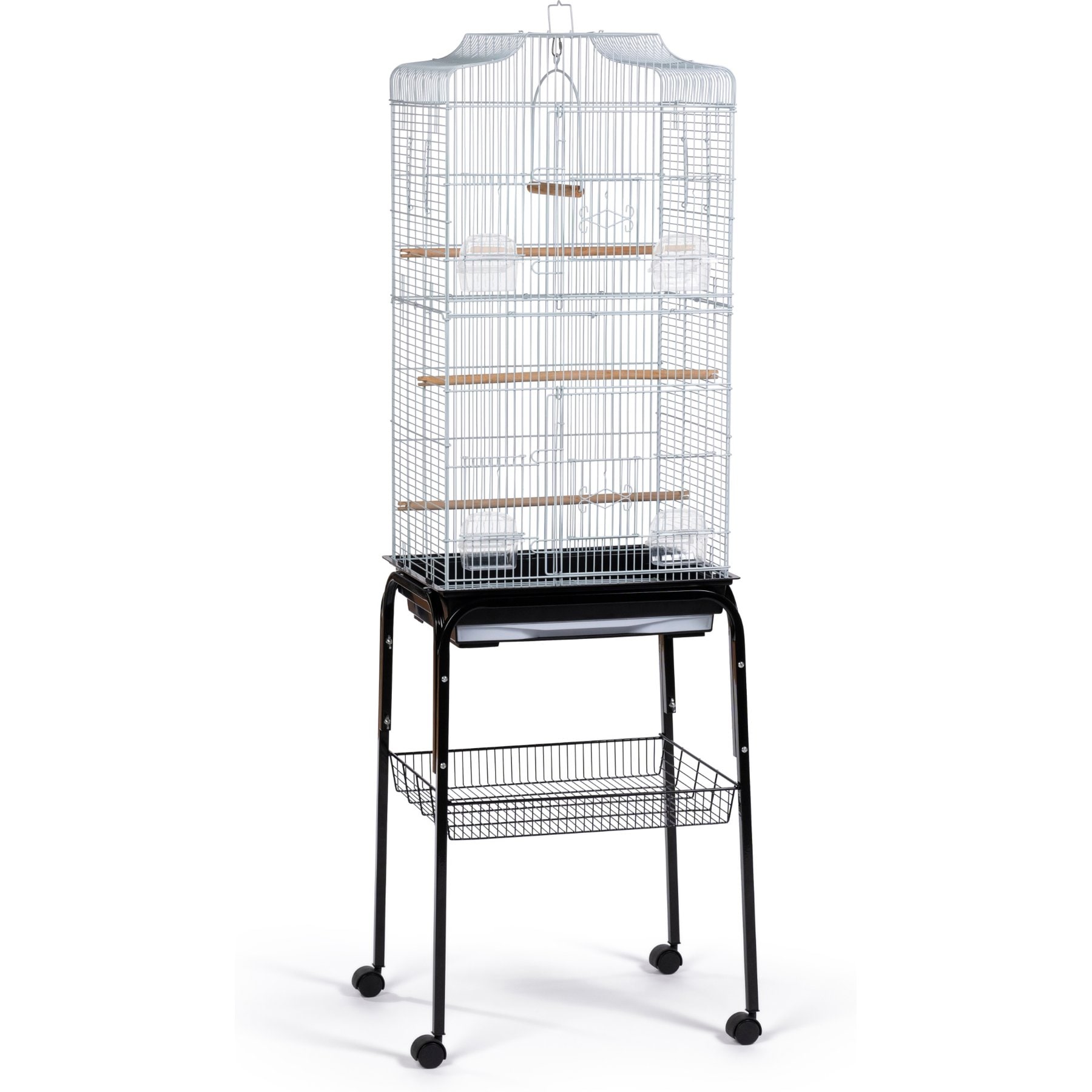Prevue Pet Products Budgie Bird Cage & Stand Kit, Black