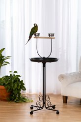Prevue Pet Products Round Bird Playstand, Black, Small slide 2 of 3