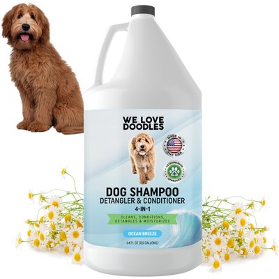 We Love Doodles We Love Doodles 4-in-1 Detangler Ocean Breeze Scent Dog Shampoo, 64-fl oz bottle
