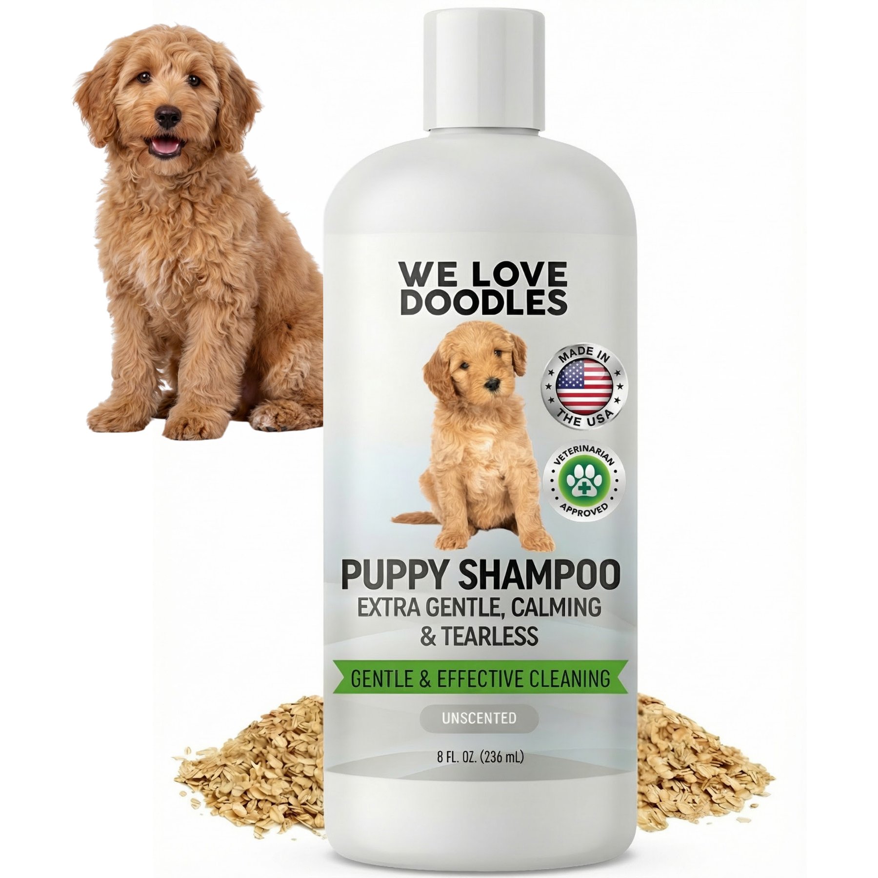 We Love Doodles Tearless Unscented Puppy Shampoo, 8-fl oz bottle