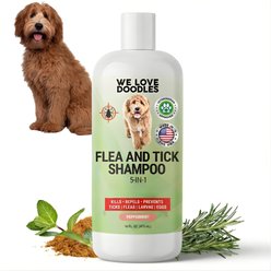 We Love Doodles 5-in-1 Flea & Tick Peppermint Dog Shampoo, 16-fl oz bottle