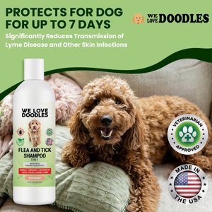 We Love Doodles 5-in-1 Flea & Tick Peppermint Dog Shampoo, 16-fl oz bottle