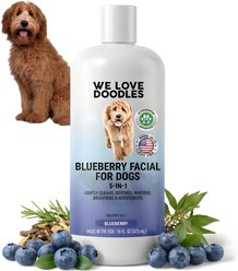 We Love Doodles 5-in-1 Facial Blueberry Scent Dog Shampoo, 16-fl oz bottle