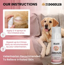 We Love Doodles Soothing Moisturizing Unscented Dog Hot Spot Foam Spray, 7.5-fl oz bottle slide 2 of 6