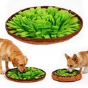 Potaroma Interactive Feed Game Stress Relief Snuffle Mat Toy for Dogs, Multicolor