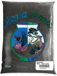 Aqua Terra Aquarium & Terrarium Sand, 5-lb bag, Black