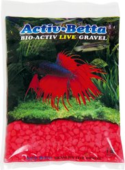 Activ-Betta Bio Activ Live Betta Aquarium Gravel, 1-lb bag, Neon Pink