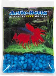 Activ-Betta Bio Activ Live Betta Aquarium Gravel, 1-lb bag, Marine Blue