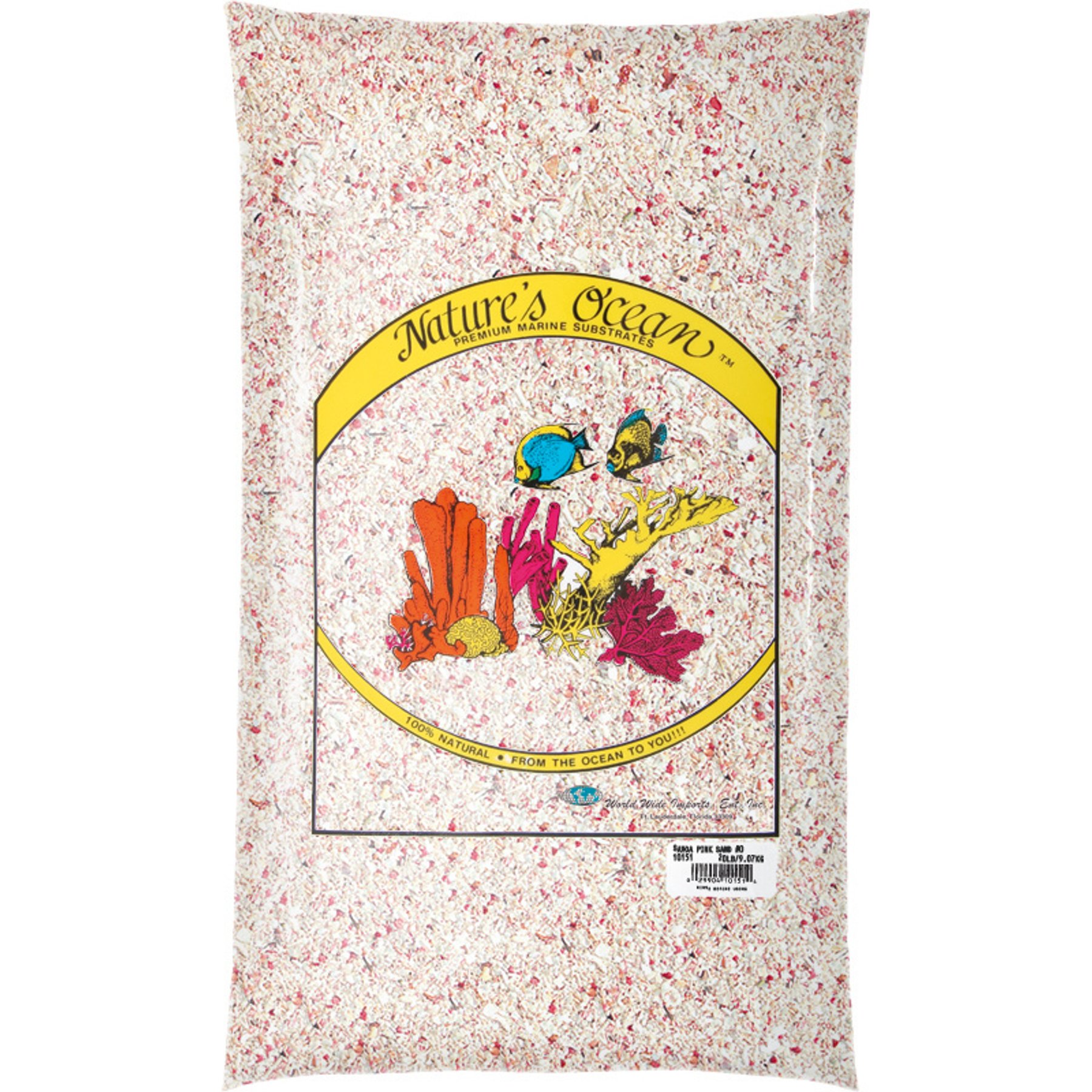 Nature's Ocean Dry Aragonite Sand #0, Samoa Pink, 20-lb bag