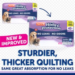 Hartz Home Protection Super Absorbent Odor Eliminating Lavender Scented No Leak Dog Pads, XX-Large, 40 count slide 2 of 9