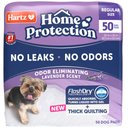 Hartz Home Protection Super Absorbent Odor Eliminating Lavender Scented No Leak Dog Pads, 50 count