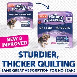 Hartz Home Protection Super Absorbent Odor Eliminating Lavender Scented No Leak Dog Pads, 50 count slide 2 of 9