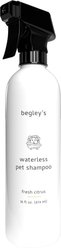 Begley's Natural No-Rinse Waterless, Bathless Cleaning, Deodorizing & Odor Removal Fresh Citrus Scent Dog & Cat Shampoo, 16-fl oz, 1 count