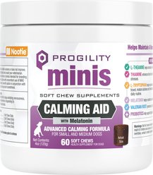 Nootie Progility Minis Calming Aid with Melatonin Soft Chew Supplement for Dogs, 60 count