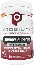 Nootie Progility Urinary Support with D-Mannose Soft Chew Supplement for Dogs, 90 count