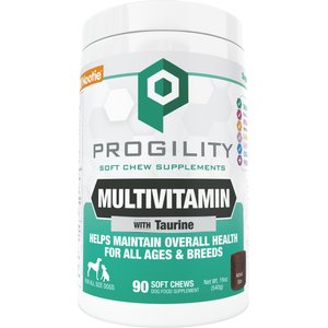 Nootie Progility Multvitamin with Taurine Soft Chew Supplement for Dogs, 90 count