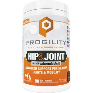 Nootie Progility Hip & Joint with Glucosamine & Chondroitin Soft Chew Supplement for Dogs, 90 count