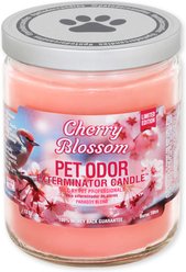 Pet Odor Exterminator Cherry Blossom Deodorizer Candle, 13-oz