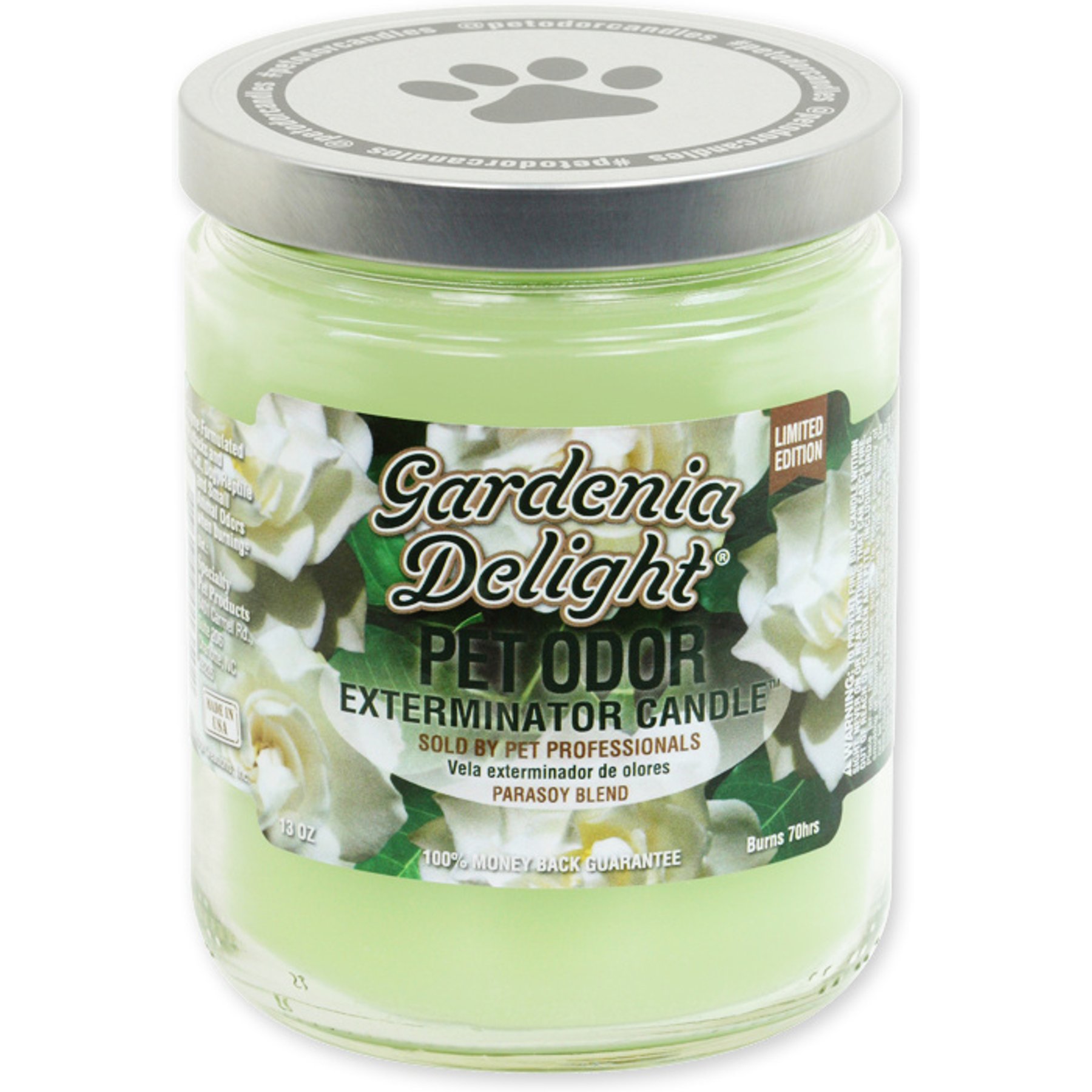 Pet Odor Exterminator Gardenia Delight Deodorizer Candle, 13-oz