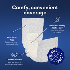 Chewy Made Disposable Male Dog Wraps (FORMERLY FRISCO), X-Large: 27 to 31-in waist, 12 count slide 2 of 9